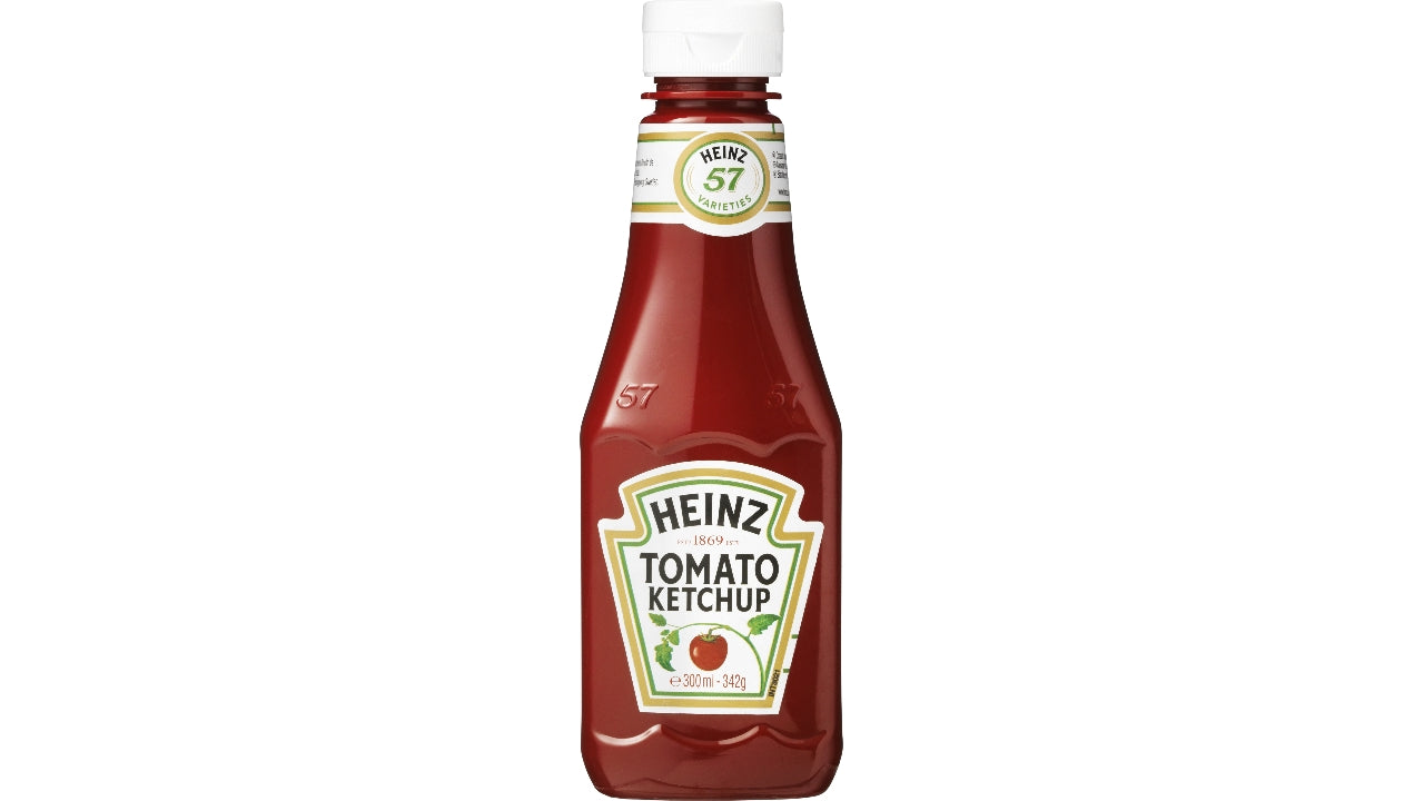 Tomatketchup 342g rød plastflaske