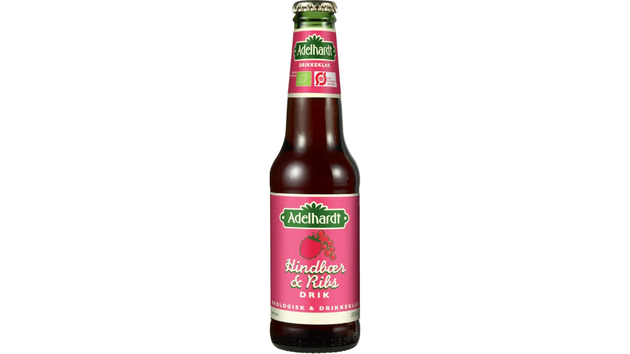 Øko Hindbær/ribssaft 24x27,5cl