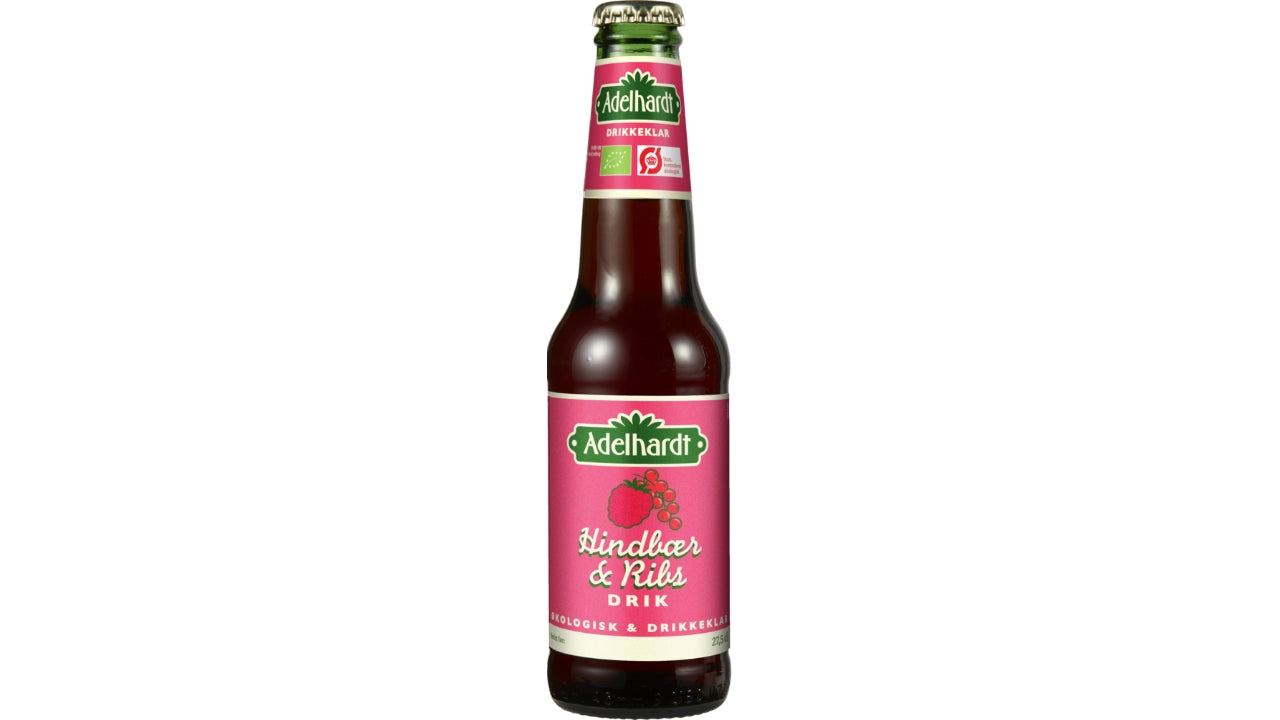 Øko Hindbær/ribssaft 24x27,5cl