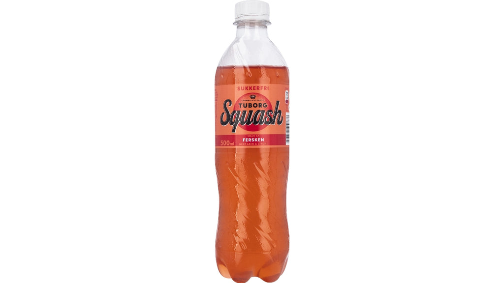 Tuborg Squash Fersken sukkerfri 24x50cl
