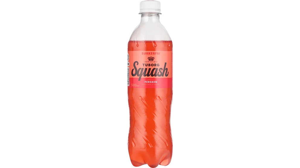 Tuborg Squash Fersken sukkerfri 24x50cl