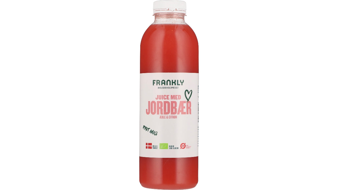 Øko Æble/jordbærjuice 750ml
