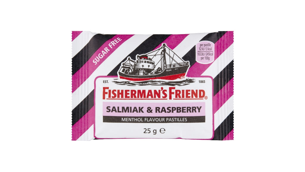 Fisherman's salmiak/raspberry 24x25g