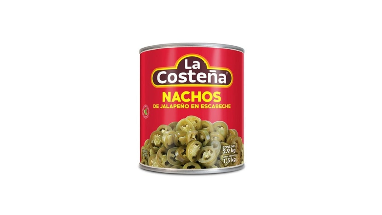 Jalapenos i skiver 2,8kg/1,68kg