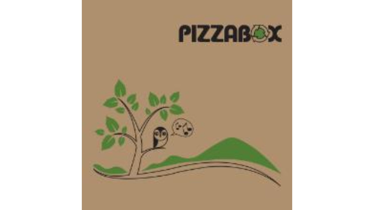 Pizzaæske brun L24xB24xH3cm 100stk