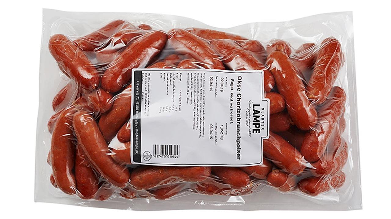 Brunchpølse okse chorizo 25g 2kg
