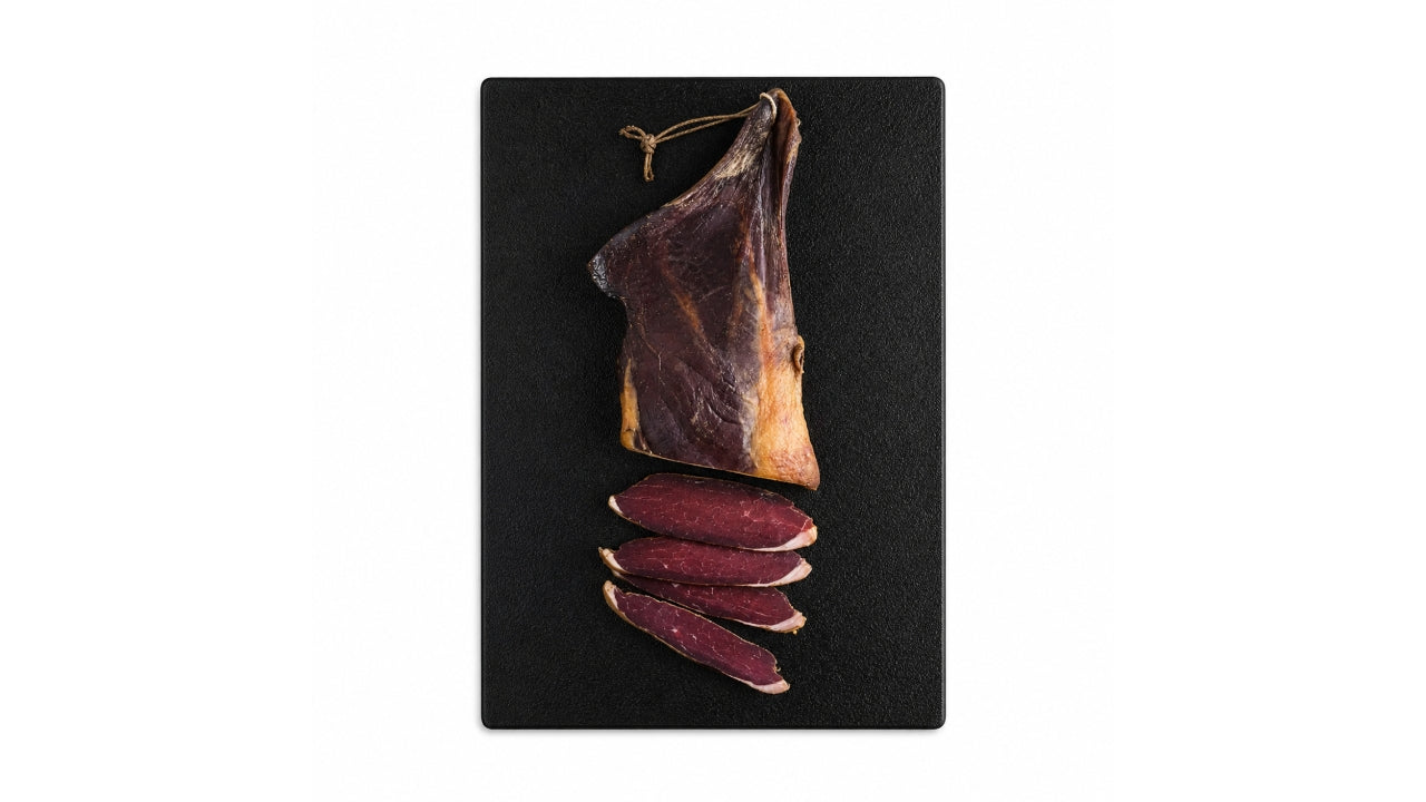 Dyrekølle u/ben røget i net ca 1,4kg