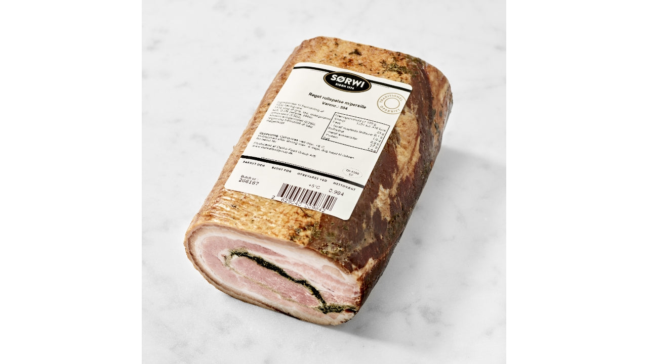 Rullepølse røget persille ca 1,3kg