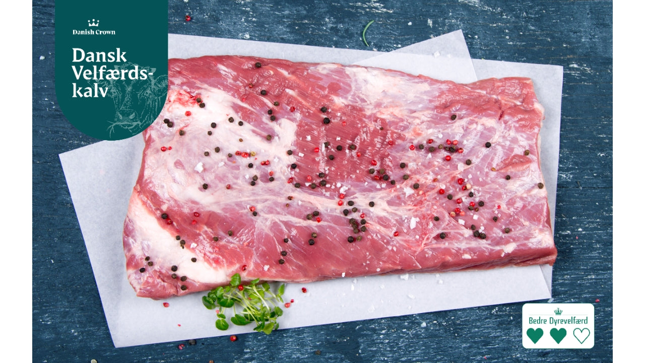 Kalvespidsbryst u/ben ca 1,81kg