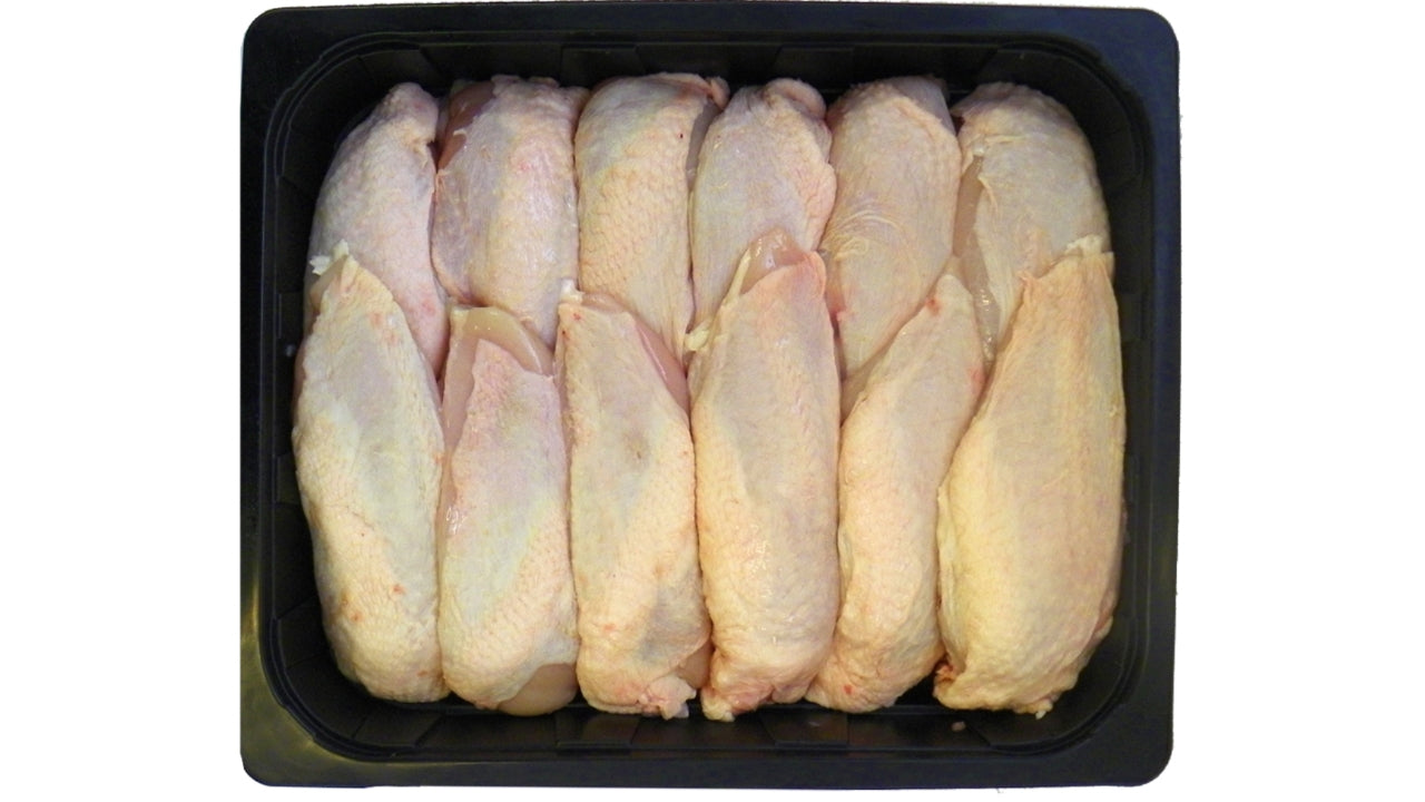 Øko unghane bryst m/skind 150-250g 2,5kg