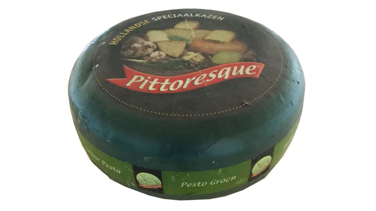 Gouda med grøn pesto 4,8kg
