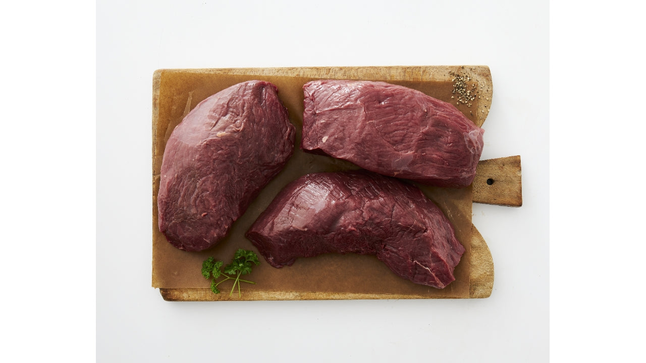 Oksetykstegsfilet 3-delt ca 2.5kg