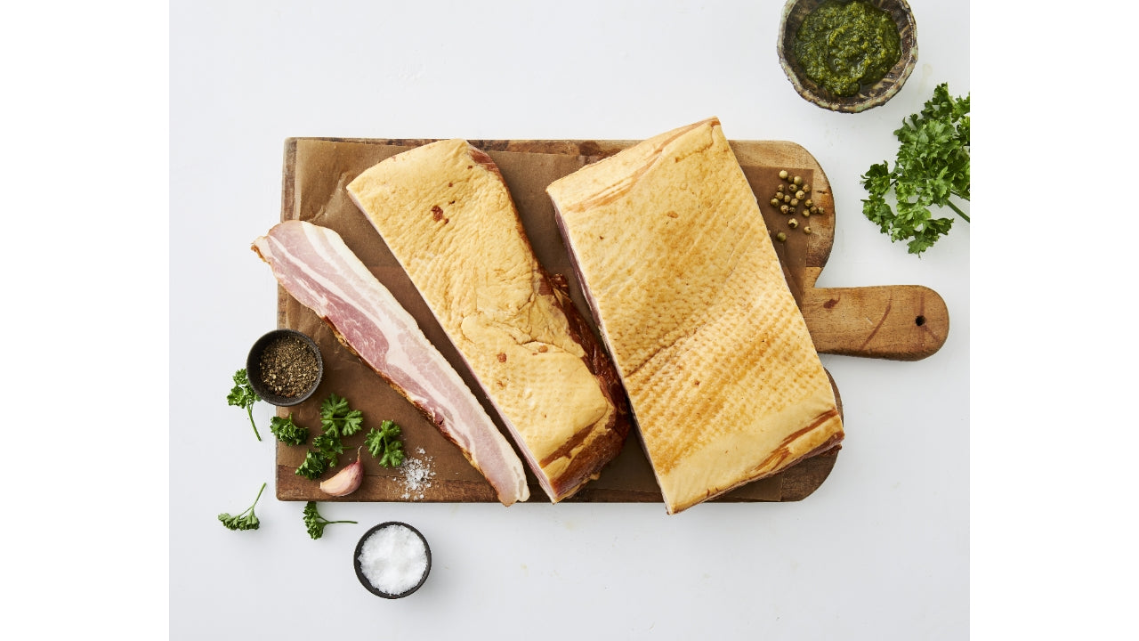 Bacon stege m/svær toppe ca 1,5kg
