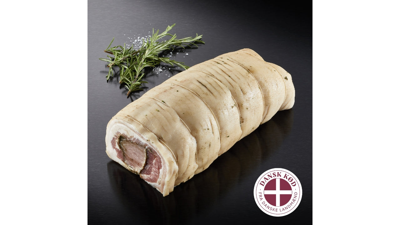 Porchetta bryst/kamfilet af gris ca. 4kg