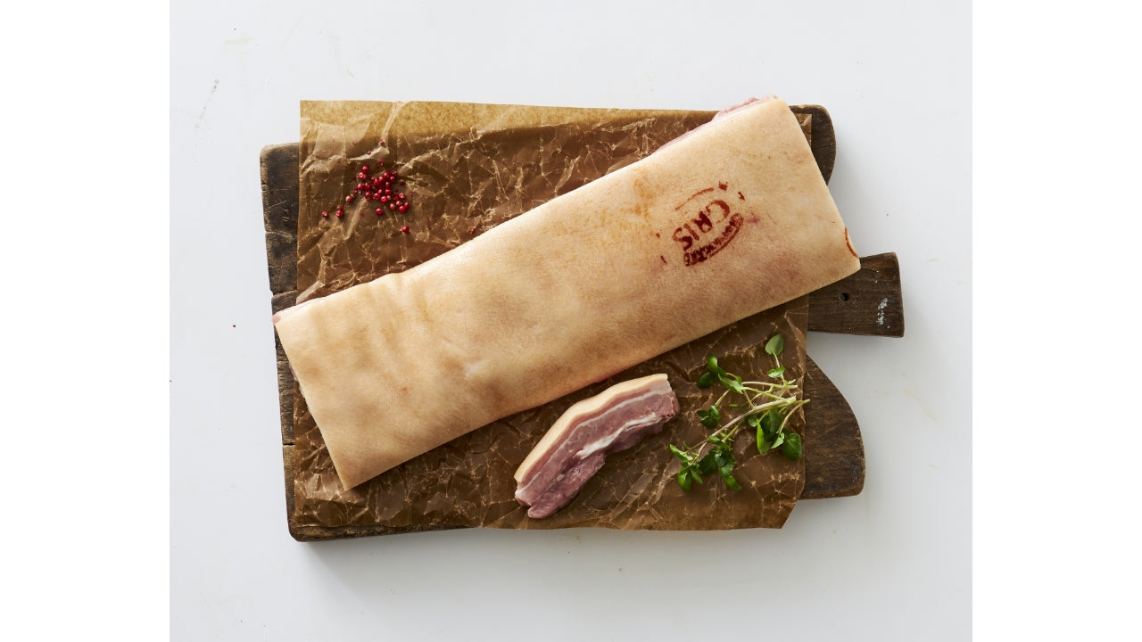 Kogeflæsk m/svær u/ben sprængt ca 2,5kg