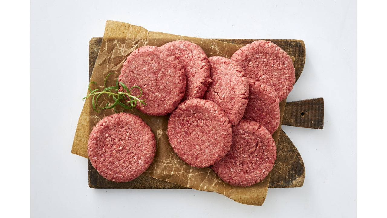 Burgerbøf 10x180g 150mm max 20%