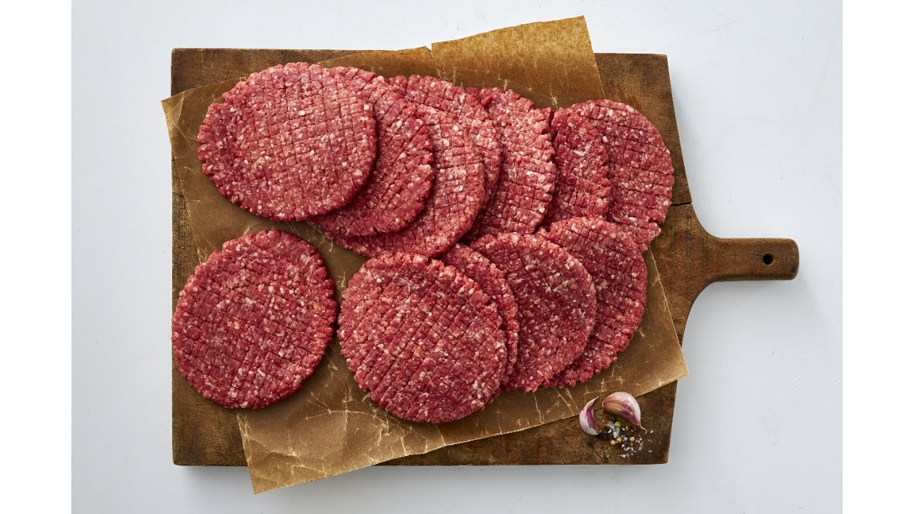 Hakkebøf 18x130g ø90mm max 20%