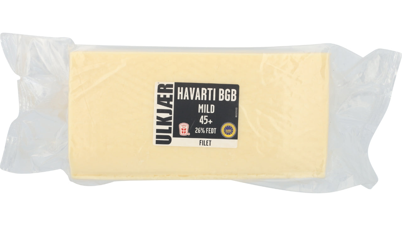 Havarti ost skorpefri 45+ 3,6kg