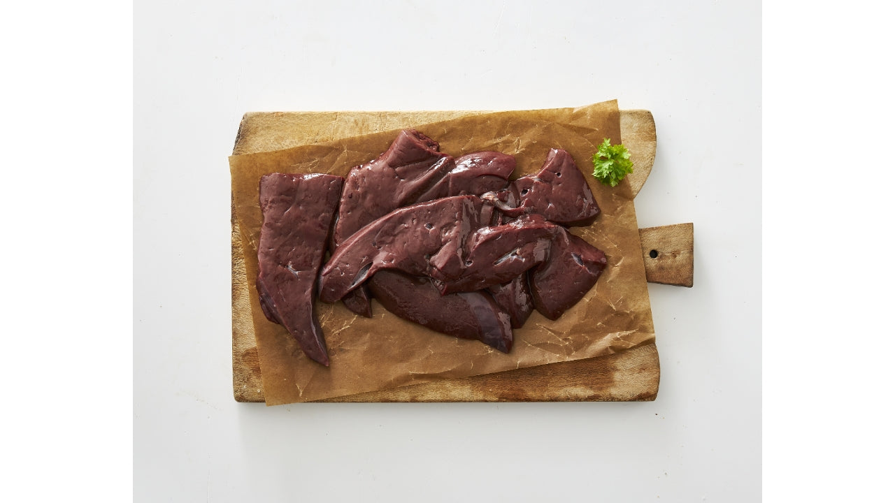 Kalvelever i skiver 12mm ca 120g