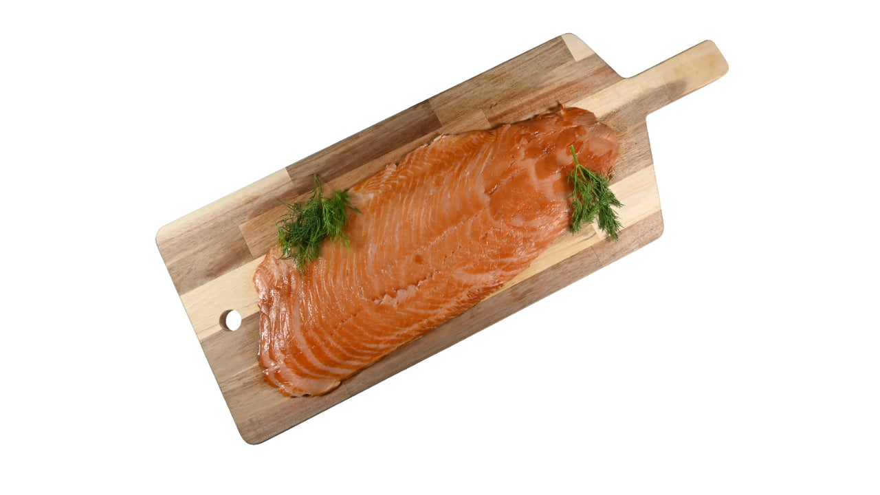 Koldrøget laks i skiver 900-1400g