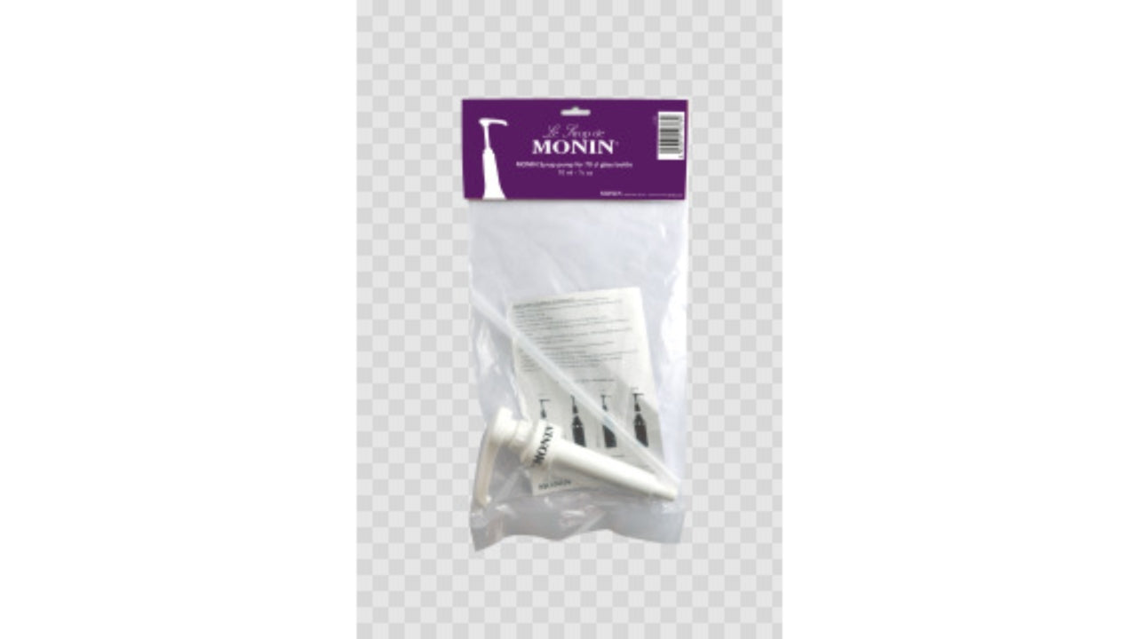 Monin pumpe 10ml 70cl syrup glas