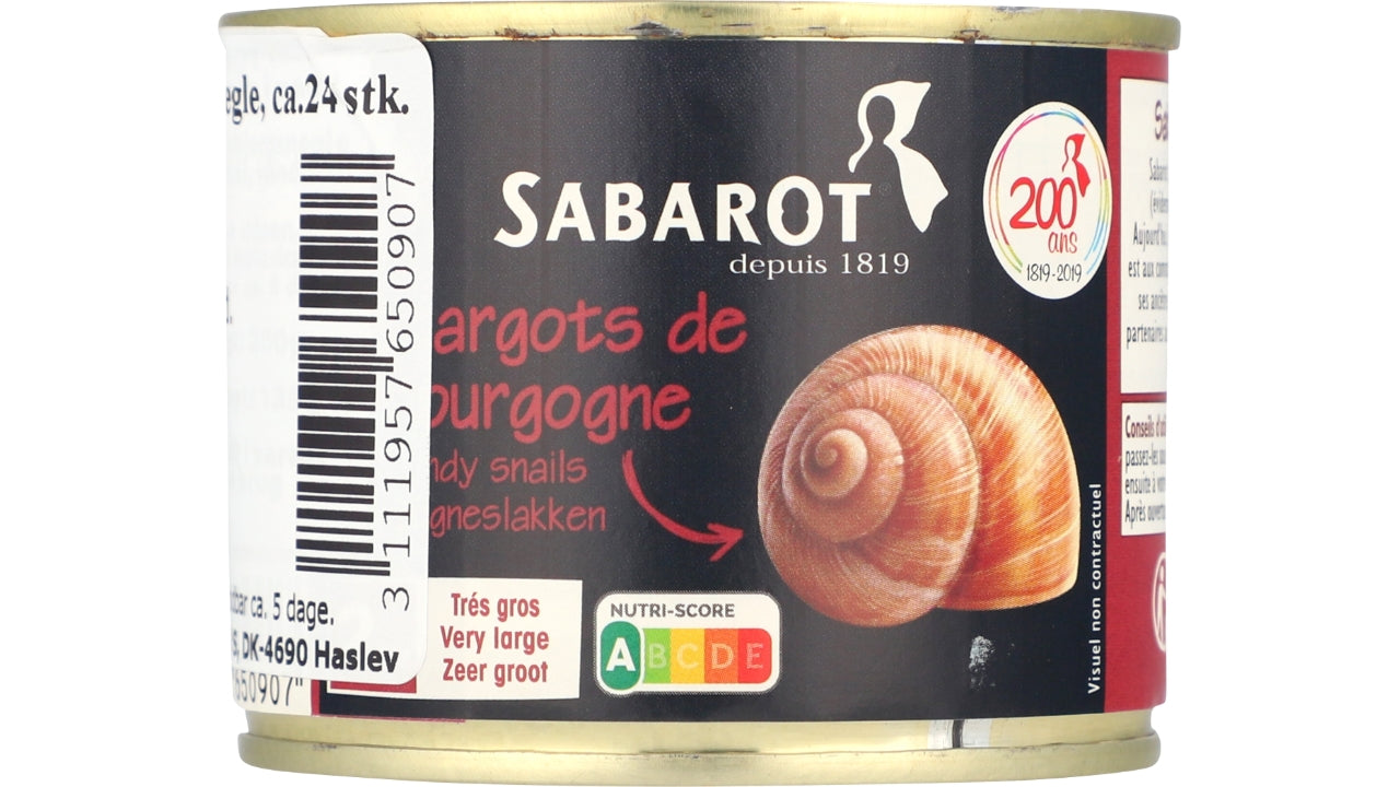 Vinbjergsnegle 200g ca. 24stk pr. dåse