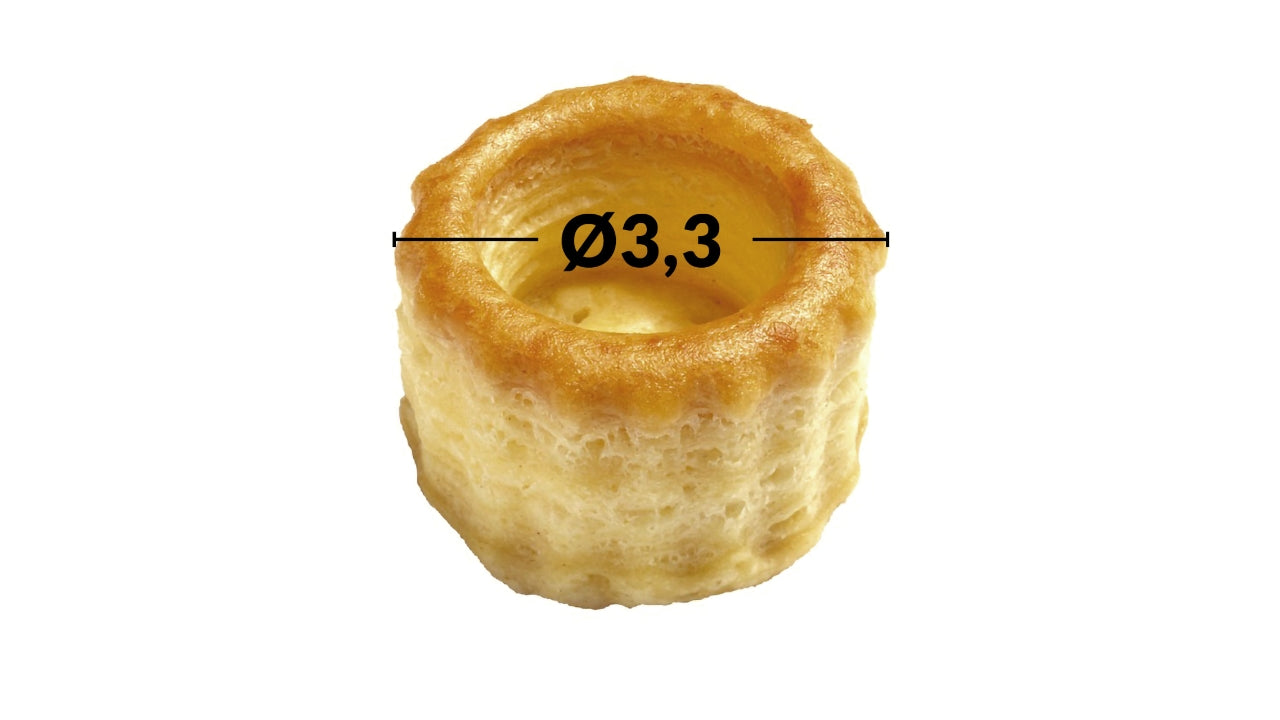 Tartelet mini Ø3,3xH2,2cm 96stk