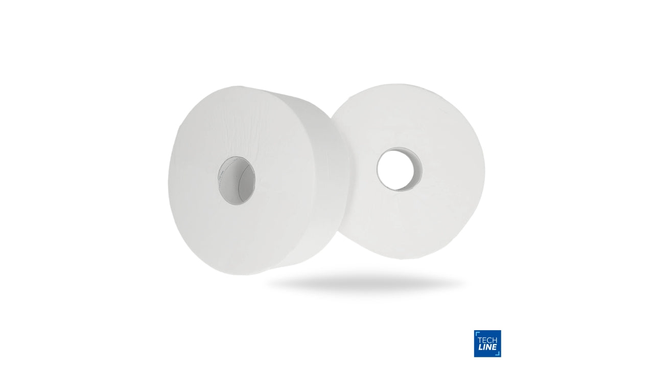 Toiletpapir Techline Jumbo Maxi 2-lag 6r