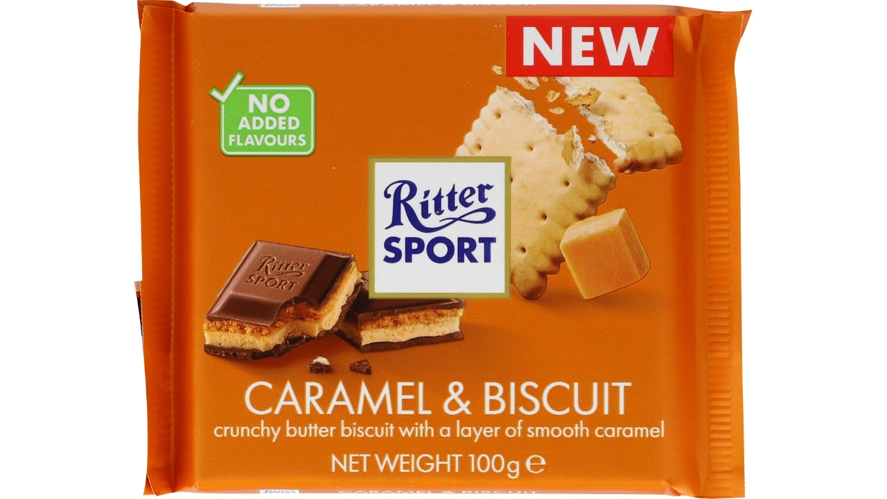 Ritter Sport karamel og kiks 100g