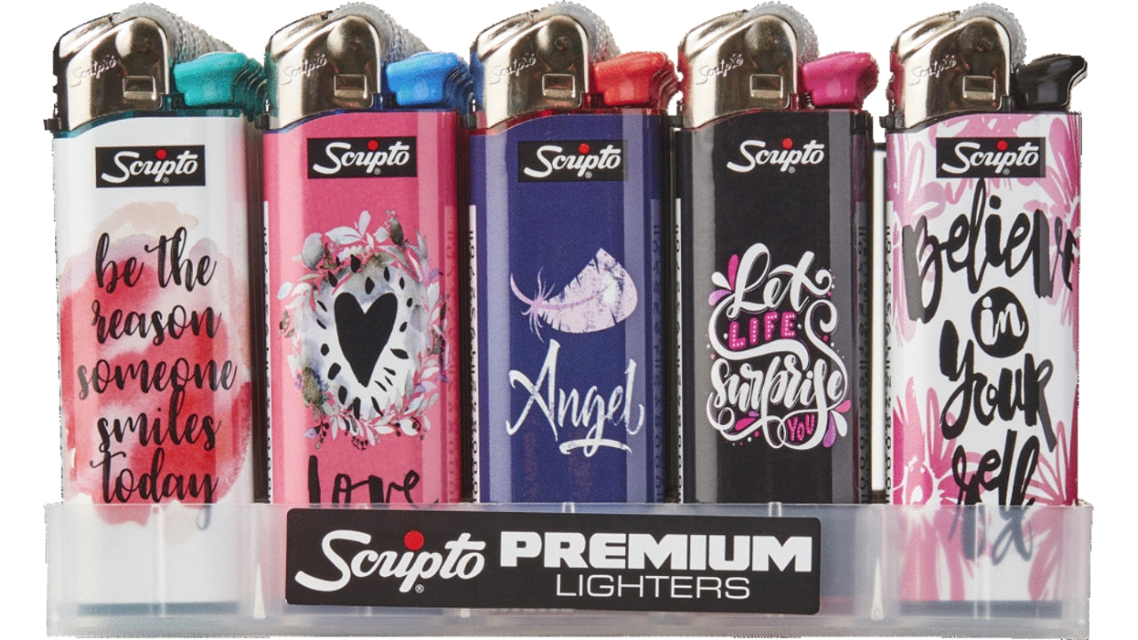 Scripto premium flint lighter 50stk