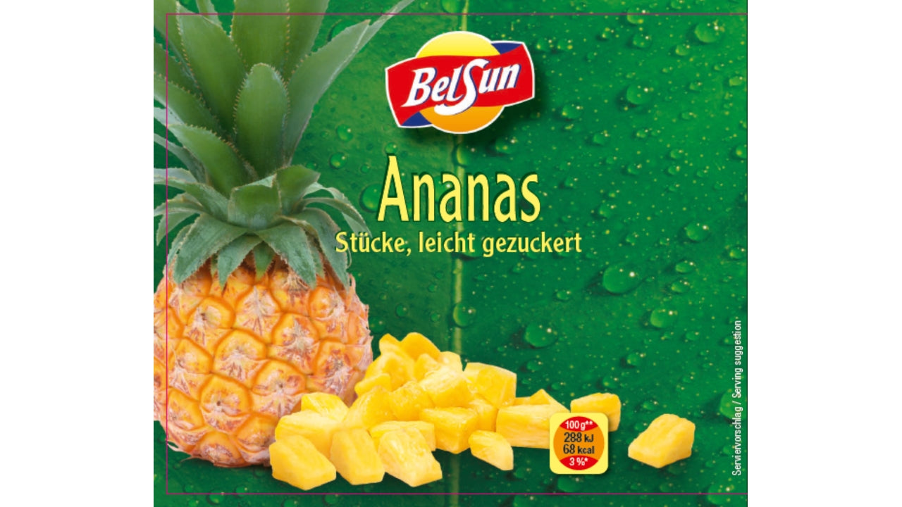 Ananas stykker i sukkerlage 560g