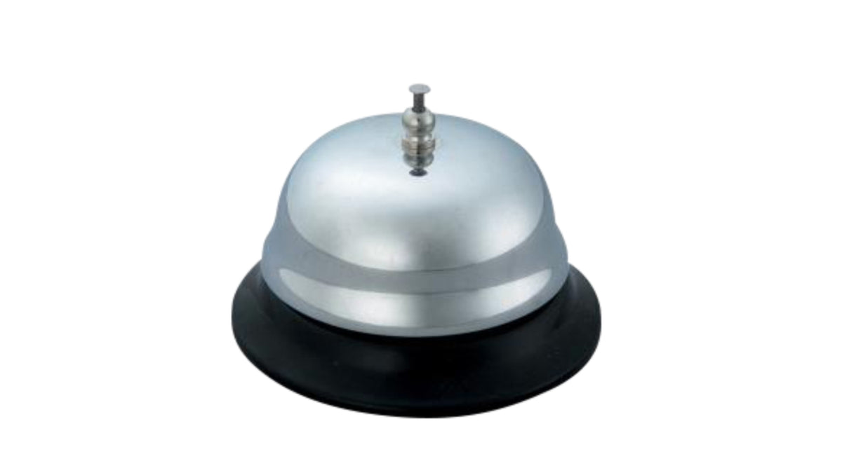 Bordklokke Ø85x60mm sort