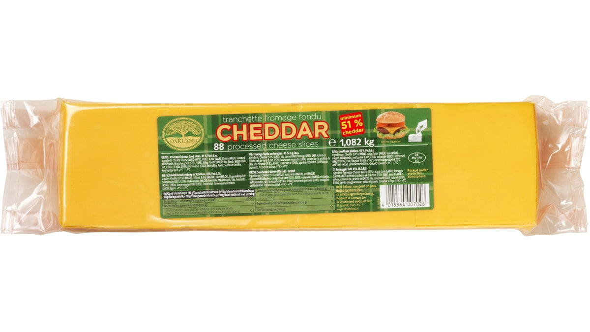 Cheddar smelteost 88x12,3g