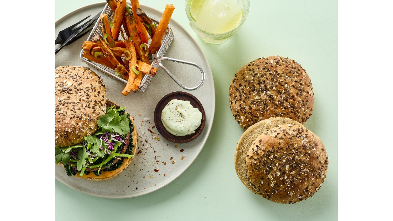 Burgerbolle fuldkorn kernedrys 2x12x100g