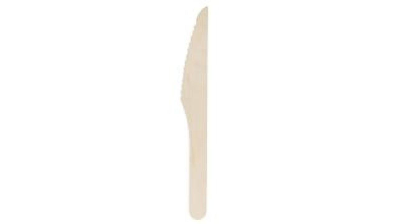 Kniv L165mm voksbehandlet træ 100stk