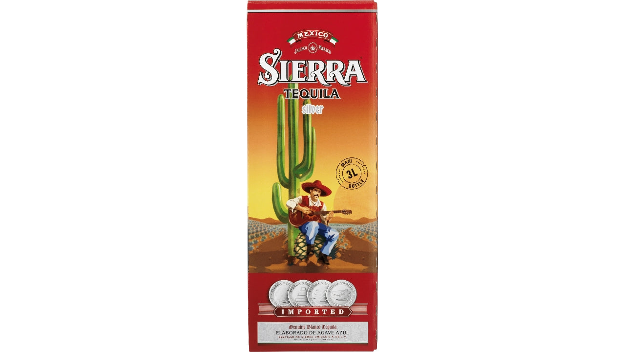 Sierra tequila silver 38% 300cl