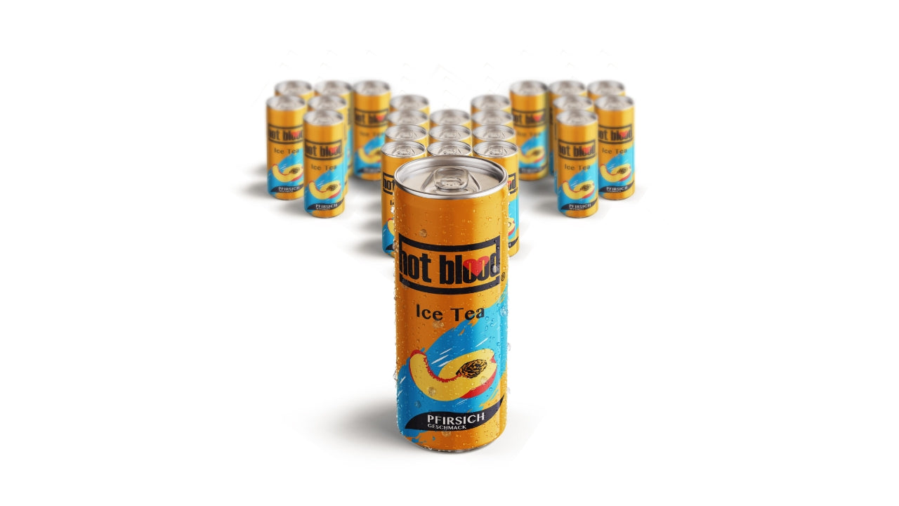 Hot Blood Ice tea Peach 24x33cl