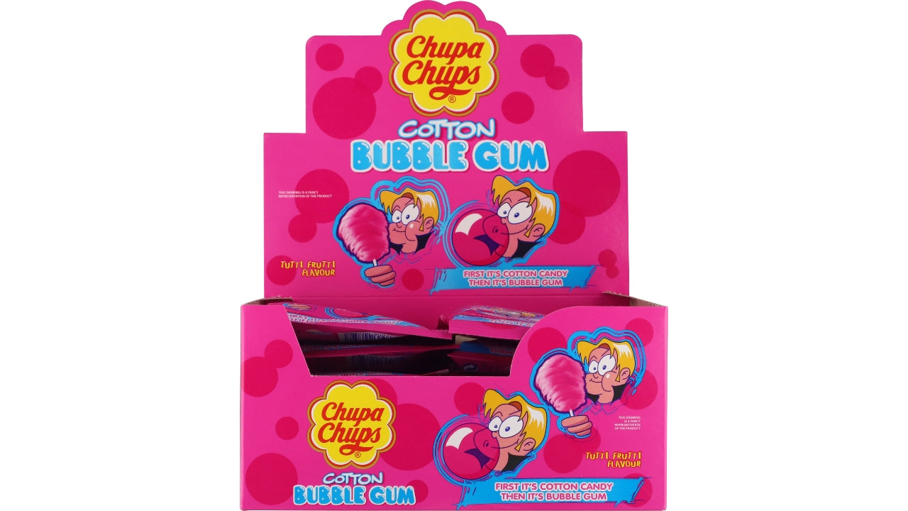 Chupa Chups cutton bubble gum 12x11g