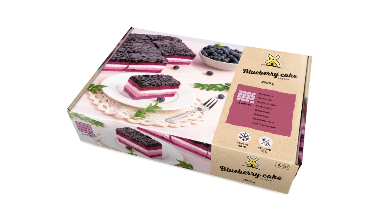 Blåbærkage 2000g