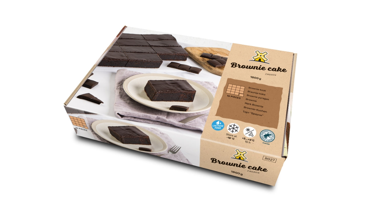 Mørk brownie kage 1800g