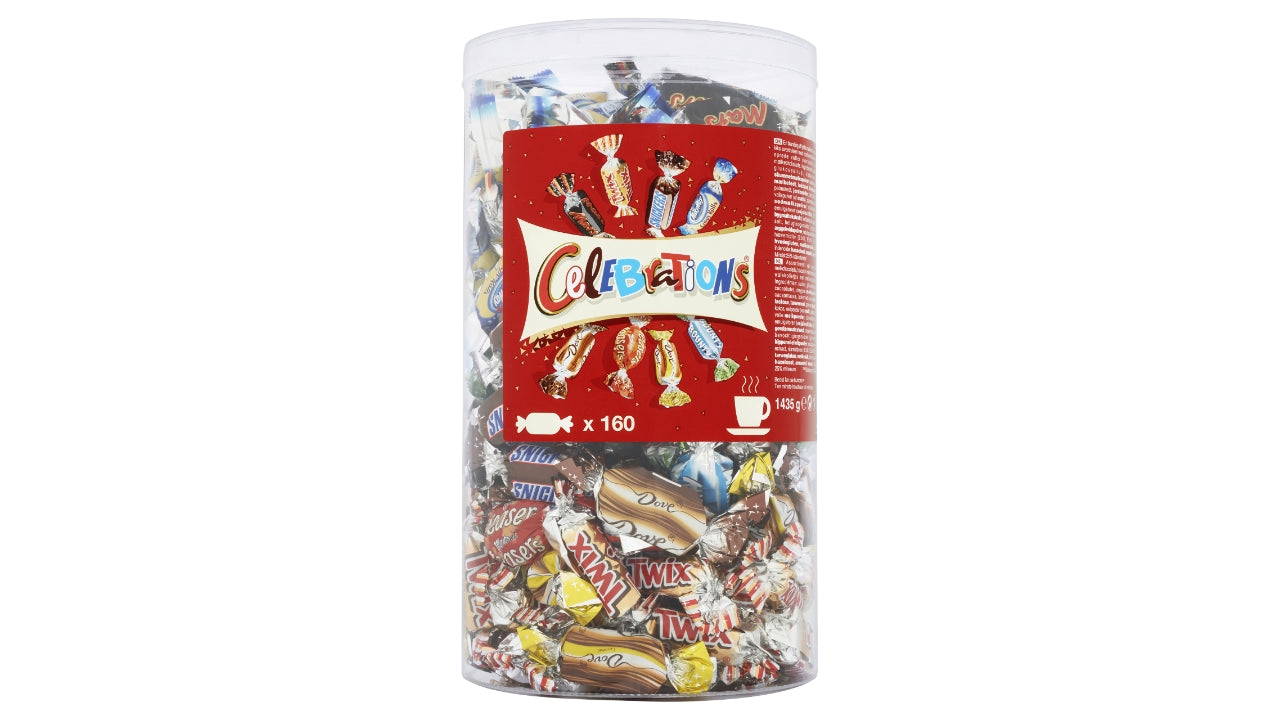 Celebrations chokolade tube 1,435kg