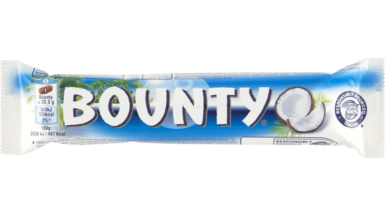 Bounty lys chokolade KZ 24x57g