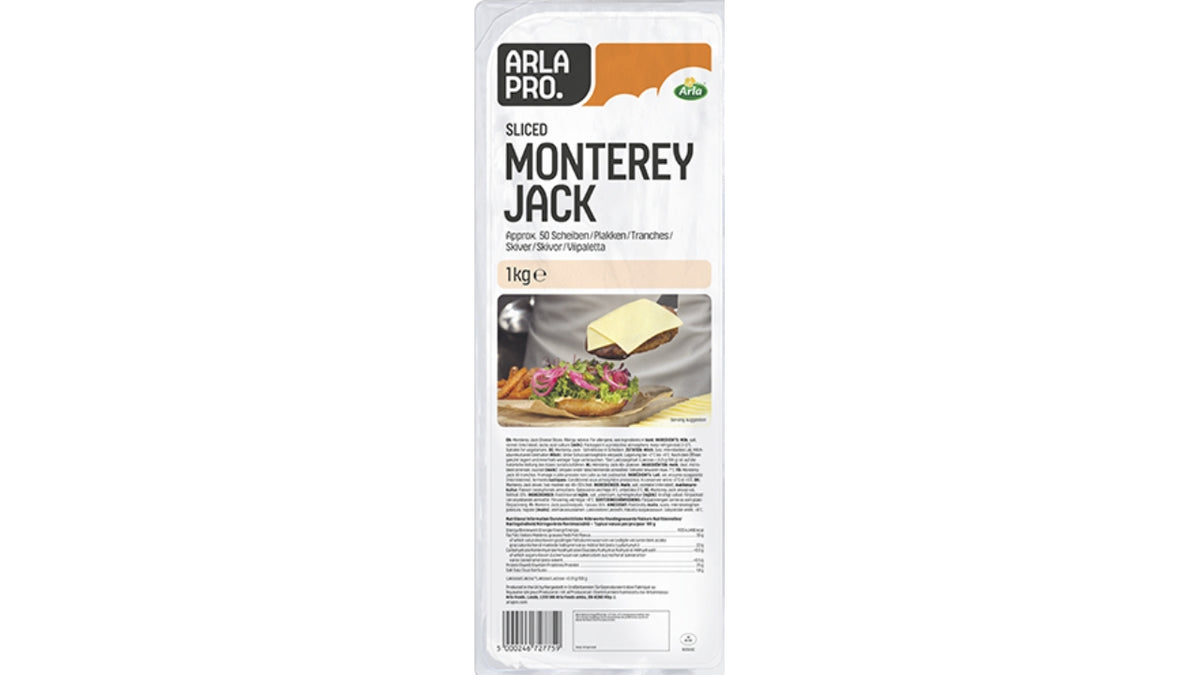 Ost i skiver 50+ Monterey Jack 1kg