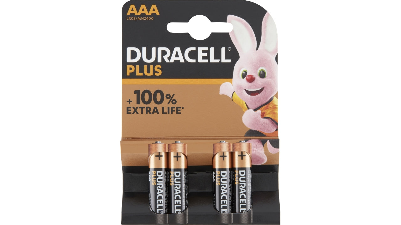 Duracell plus power AAA 4stk