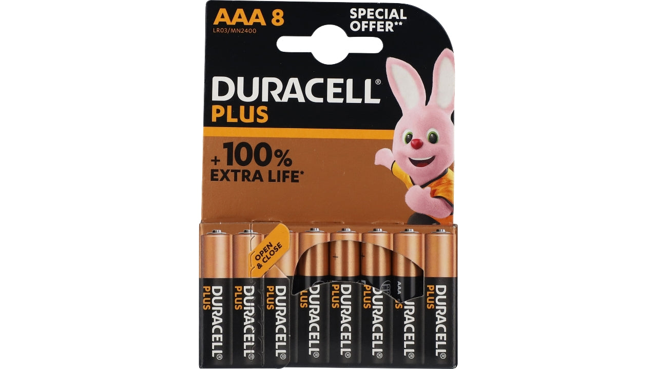 Duracell AAA plus power 8stk