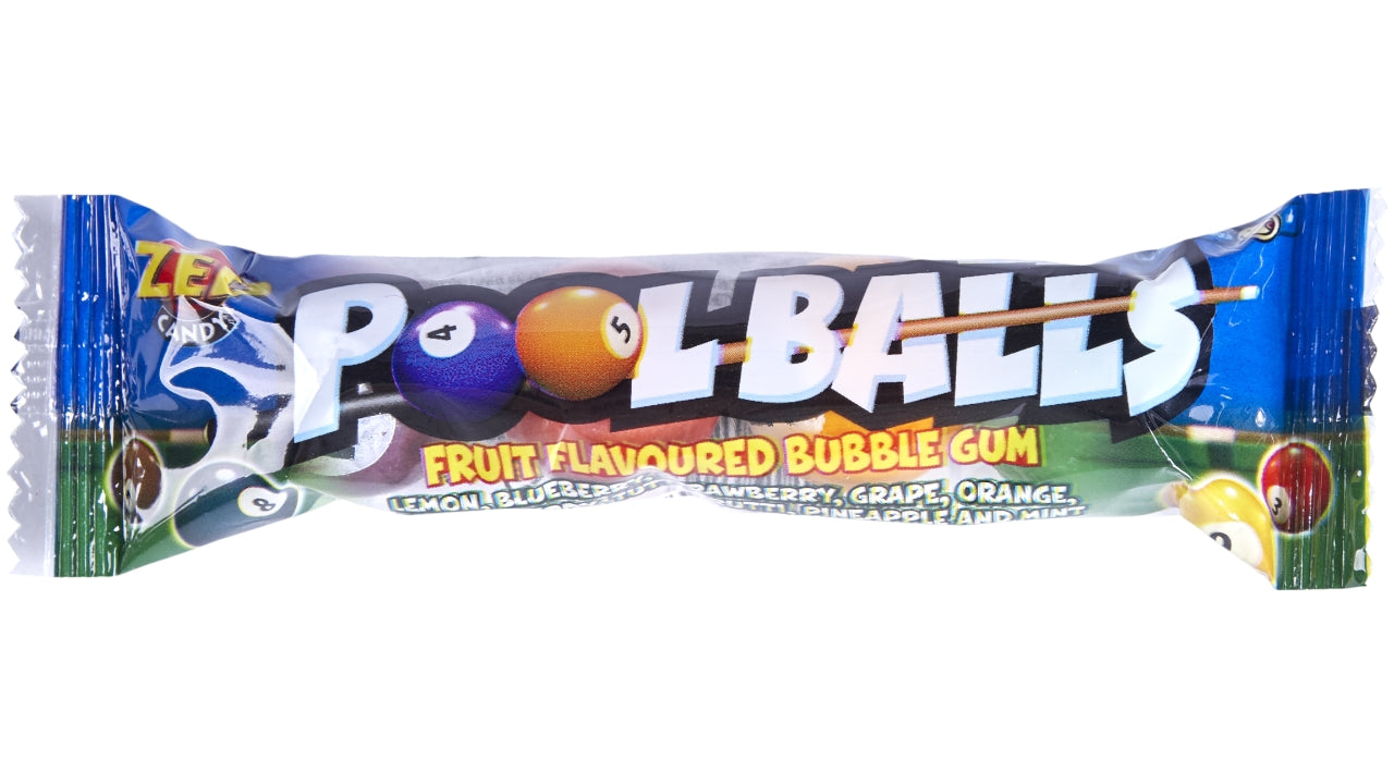 Pool balls tyggegummi 50x18,6g