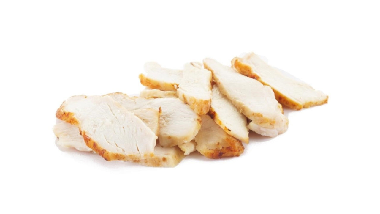 Kyllingefilet i skiver 5mm grillet 2,5kg