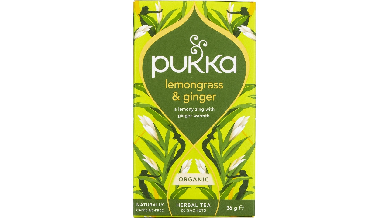 Øko Urtete lemongrass/ginger 20 breve