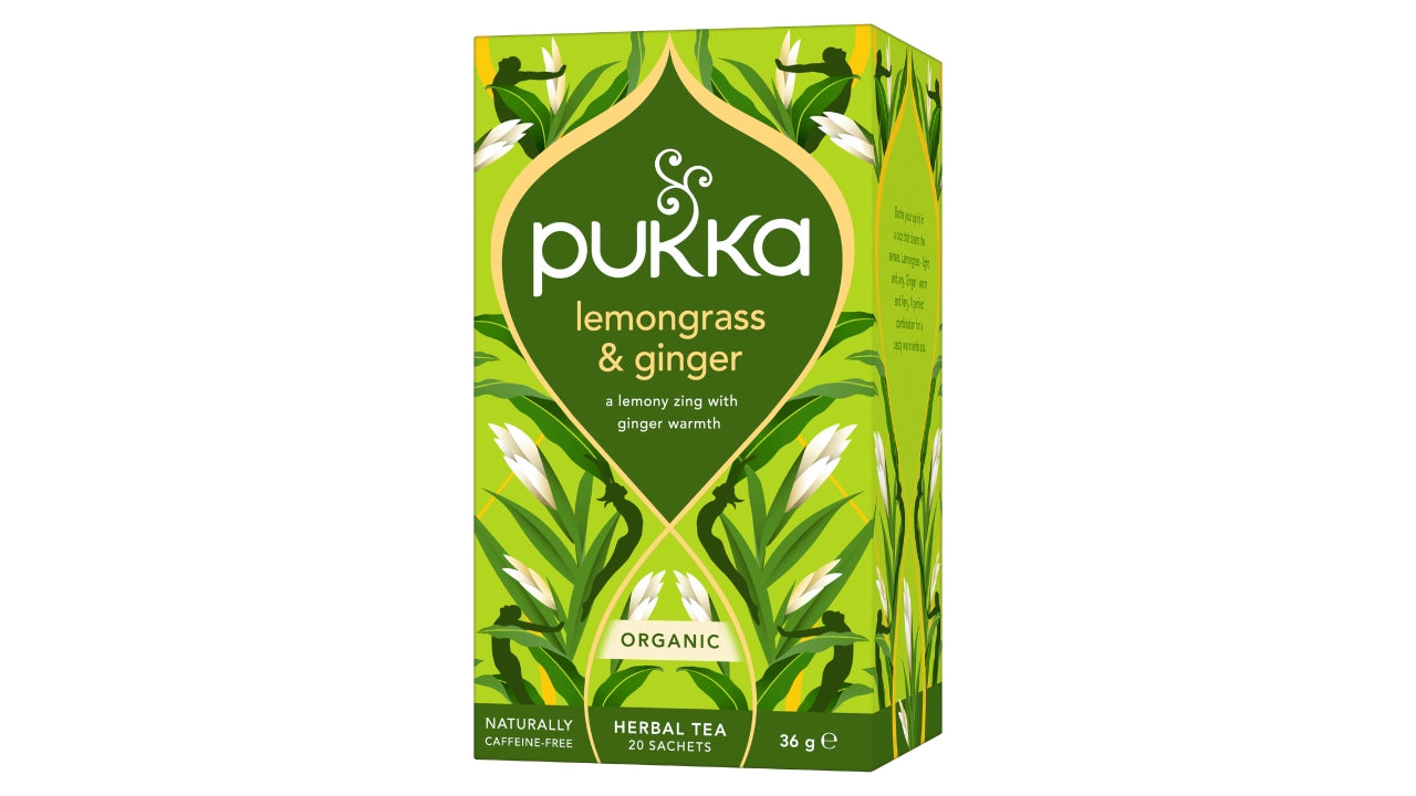 Øko Urtete lemongrass/ginger 20 breve