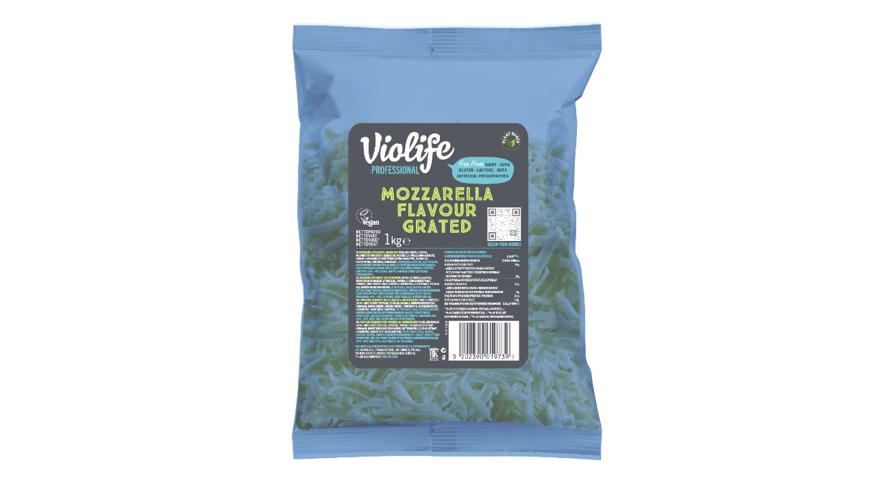 Vegansk mozzarella revet 1kg